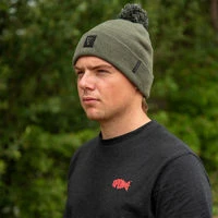 Fox Collection Bobble Hat Green/Black